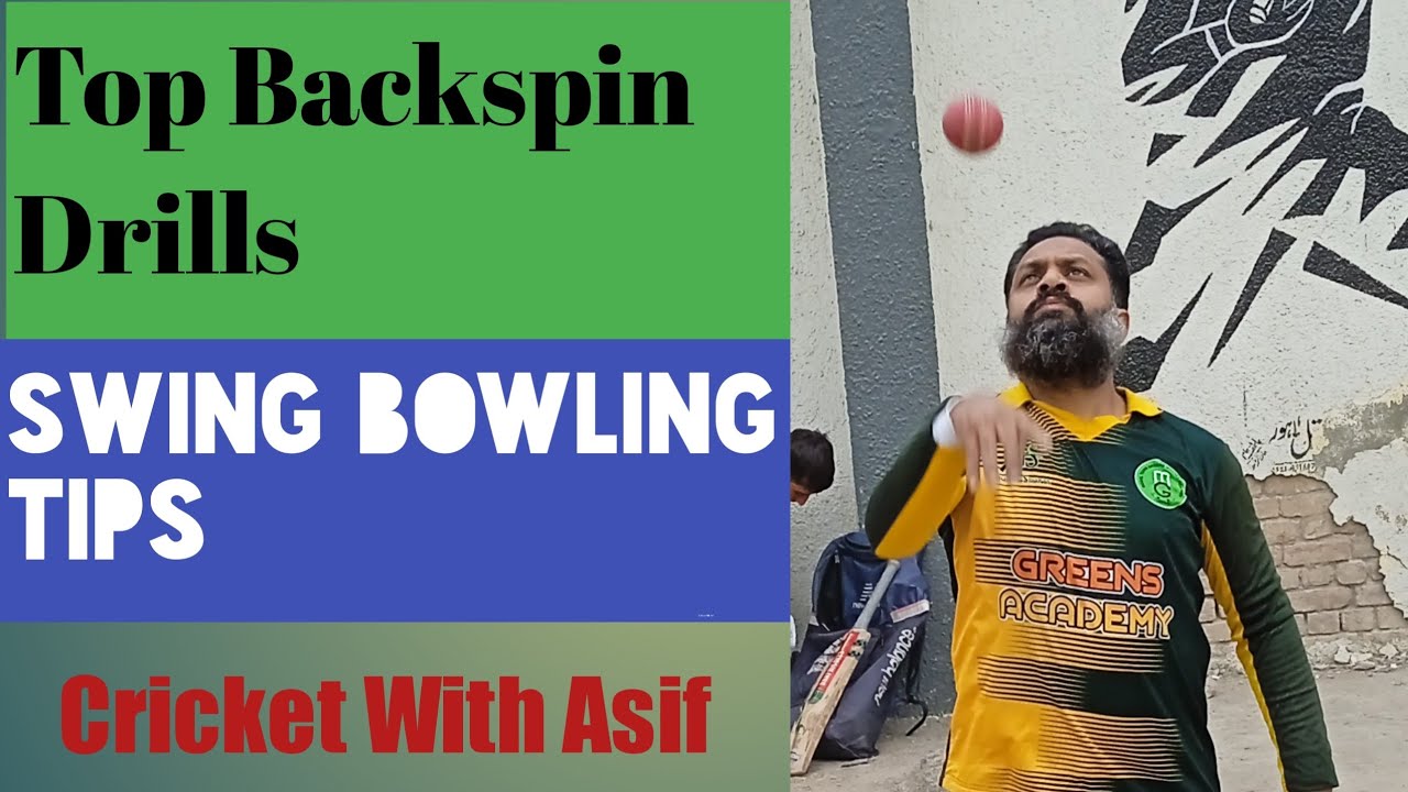 How to use back spin in fast bowling/swing bowling tips/top back spin