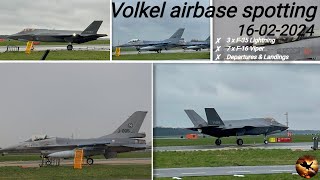 Volkel Airbase | Spotting | F-16 Viper | F-35 Lightning | Departure & Landing