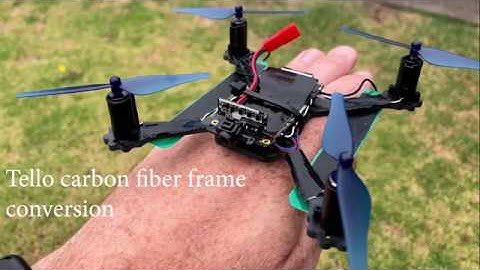 DJI Tello carbon fiber frame mod - flight test