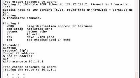 CCNA And CCNP Video Practice Exam #17:  Pings And Things
