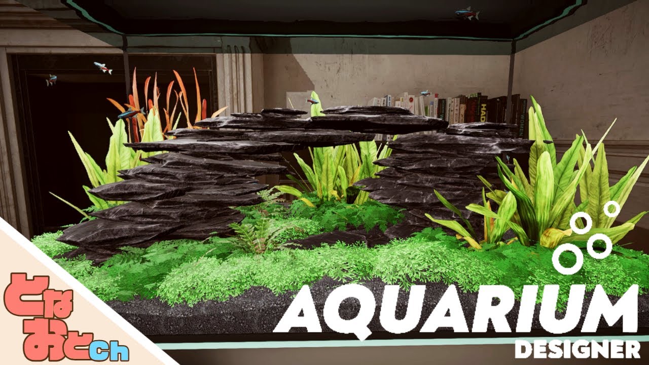 アクアリウム】水槽作るよ！輝板石でつくるアーチ【Aquarium Designer