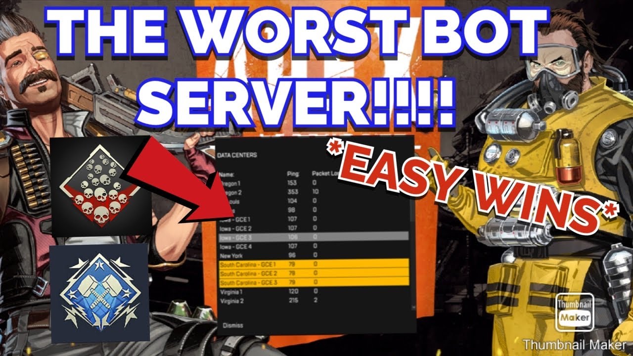 Apex Legends Worst Bot Server Easy Wins And Badges Bot Servers Youtube