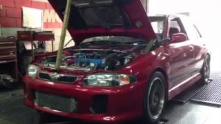 Proton Wira Evolution - 4G67+4G63 complete stage 2 dyno.