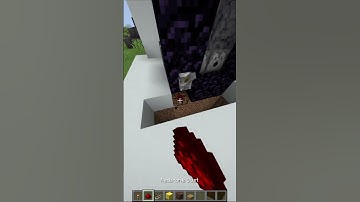 How To Make Automatic Nether Portal In Minecraft #Minecraft