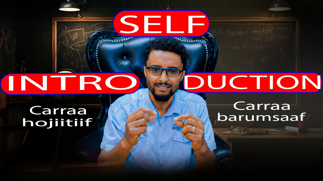 Mee Akkanatti Of-ibsaa - Professional Self Introduction