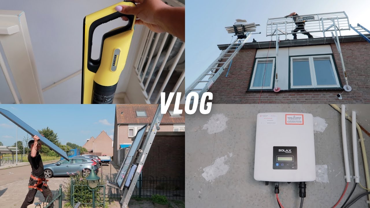 SolaX mini X1 zonnepanelen & Karcher VC 4s Cordless De lens van Faryel Vlog 14 YouTube