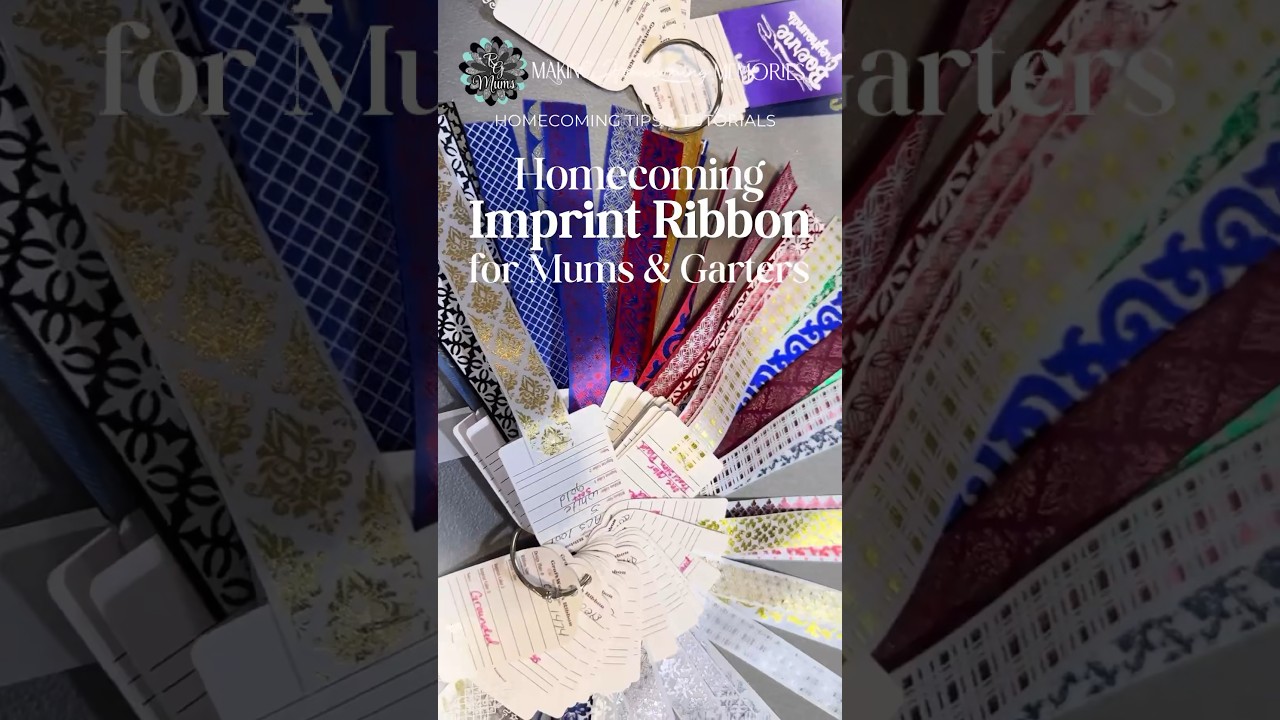 Homecoming Custom Imprint Ribbon for Mums & Garters | HOCO Supplies Where to Buy 