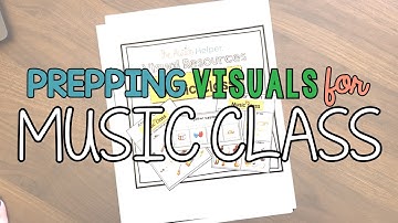 Prepping Visual Supports for Music Class