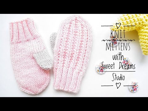 Video: How To Knit Mittens For Children