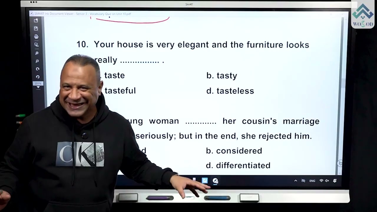 Feedback on Vocabulary Quiz - Senior 3 - Session 28