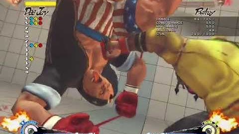 SSF4: Dee Jay EX MGU, Dash, Ultra II (With Inputs & Slow Motion)