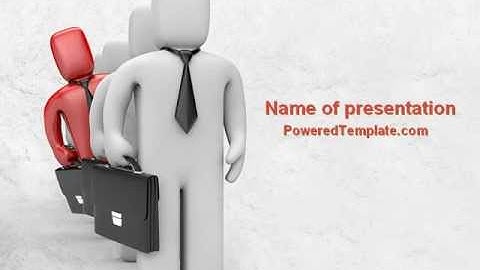 Business Queue PowerPoint Template by PoweredTemplate.com