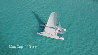 Catamaran Isla Contoy 65 ft ⛵Cancun Catamaran Rental Mexico & Tour Isla Mujeres ( AMAZONA )