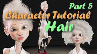 Complete Character Tutorial Part 5 - Hair in Blender #blendertutorial