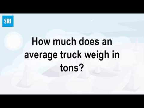 Video: Hvor mye veier en gjennomsnittlig halvtons lastebil?