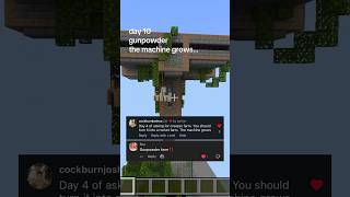 day 10 - gunpowder #minecraft #minecraftshorts #minecraftbuilding #redstone #minecrafttutorial