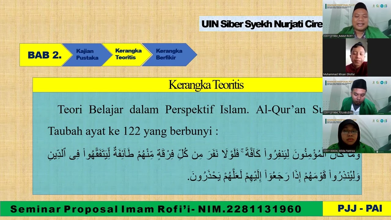 SEMINAR PROPOSAL IMAM ROFI'I - UIN SIBER SYEKH NURJATI CIREBON - IMAM ROFI'I (NIM. 2281131960) 2026