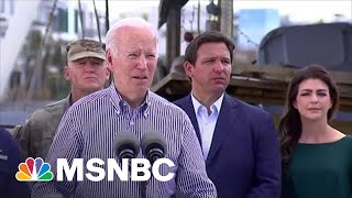 Biden Praises 'Extraordinary Cooperation' With DeSantis On Hurricane Ian Relief Efforts