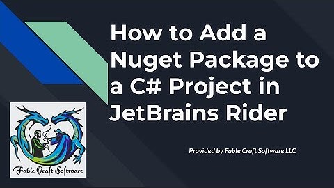How to Install NuGet Packages in JetBrains Rider (SUPER EASY!)