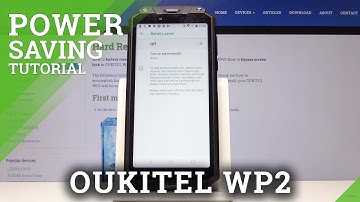 How to Turn On Battery Economy on OUKITEL WP2 - Power Saving Mode