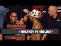 UFC рџ рџ ї Tofiq Musayev Vs Myktybek Orolbai Face Off UFC рџ рџ ї Tofiq Musayev Vs Myktybek Orolbai Face Off
