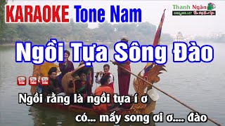 Ngồi Tựa Sông Đào Karaoke Tone Nam - Beat Quan Họ Nhạc Sống Thanh Ngân