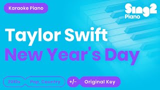 New Year's Day (Piano Karaoke Instrumental) Taylor Swift chords