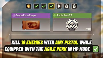 How to Kill 10 Enemies with Any Pistol While Equipped with the Agile Perk Cod Mobile 2023