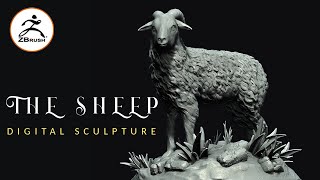 THE SHEEP / DIGITAL SCULPTURE MADE IN ZBRUSH / ZBRUSH RENDER