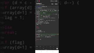 Insertion sort C-Program#shorts#computer#ddu