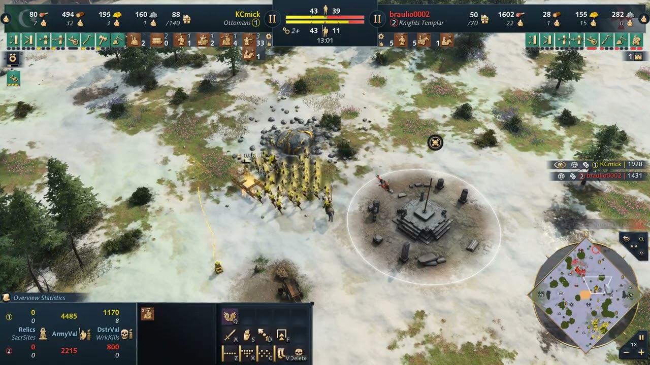 AOE4 Gold/Plat Ranked Otto vs KT1