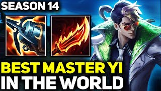 RANK 1 BEST MASTER YI IN SEASON 14 - AMAZING GAMEPLAY! | League of Legends