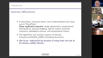 OWOS: Jérôme Bolte - "Variational Model in Nonsmooth Automatic Differentiation & Deep Learning"