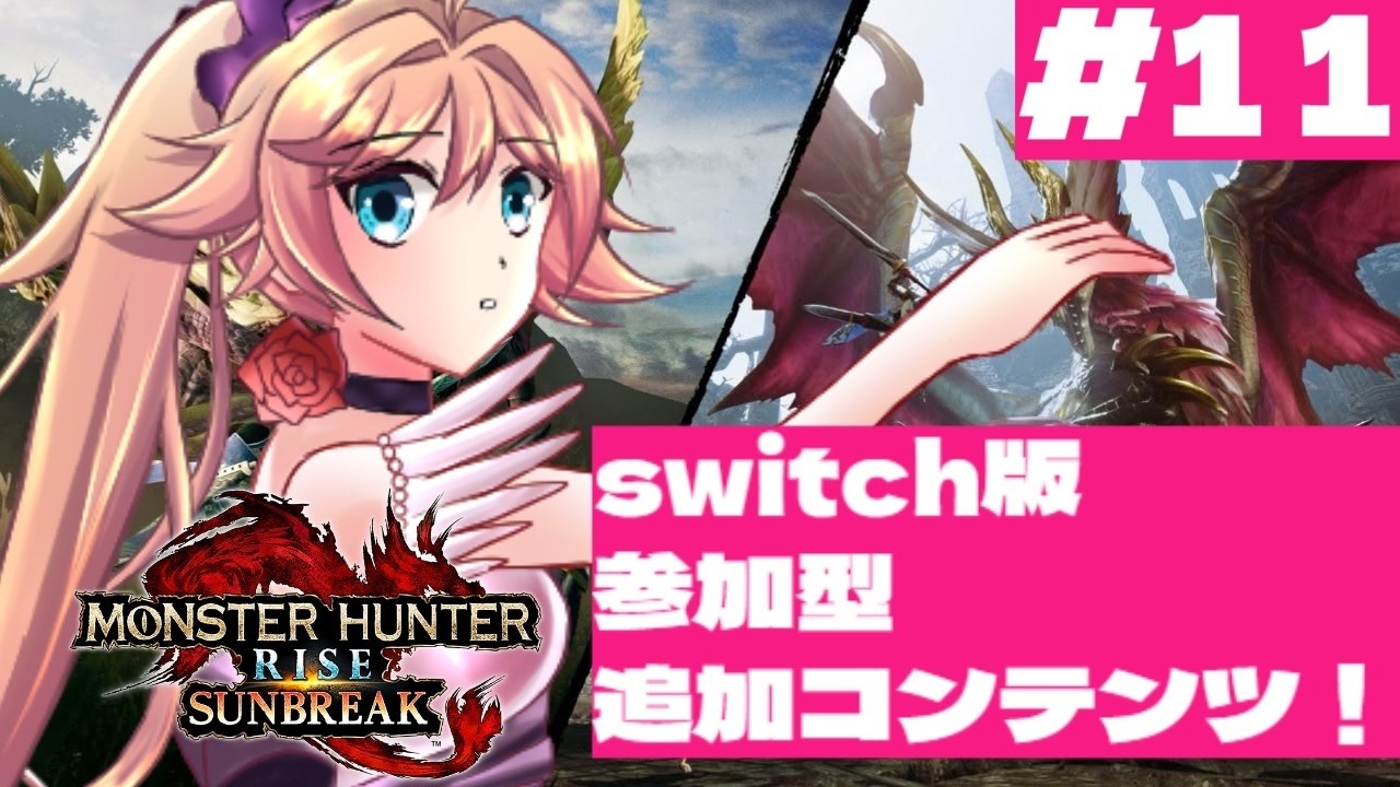 11 switch版！ド初心者が逝くモンハンライズ参加型！とあるゲームの