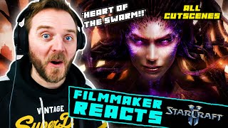 FILMMAKER REACTS: STARCRAFT 2 | ALL &quot;Heart Of The Swarm&quot; CUTSCENES!!