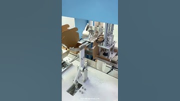 Automatic empty tray box case top pressing forming folding making machine