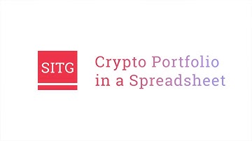SITG | Crypto portfolio tracker in Google Sheets.