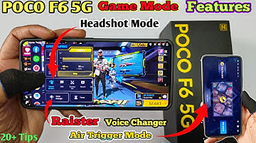 POCO F6 5G Game Mode Features | POCO/mi/redmi Smartphone Game Turbo | Voice Changer Like Raistar