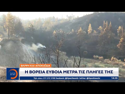 Η βόρεια Εύβοια μετρά τις πληγές της | Μεσημεριανό Δελτίο Ειδήσεων 12/8/2021 | OPEN TV