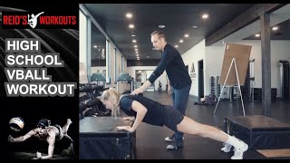 Strength Training for High School Volleyball Athletes | 4 Exercise Workout