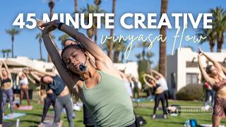 Creative Vinyasa Flow | 45 Minute Yoga Class | Unique Transitions & Poses