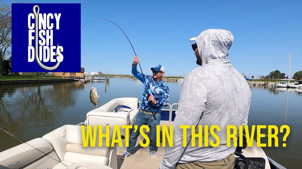 Fishing a Lake St. Clair River Channel (Clinton River) 