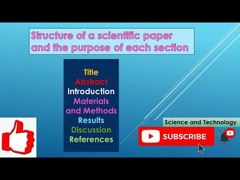 سائنسی کاغذ کی ساخت | عام سائنسی کاغذ کے حصے