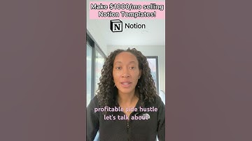 How to Make Money Selling Notion Templates | Easy Side Hustle Ideas! #easysidehustle