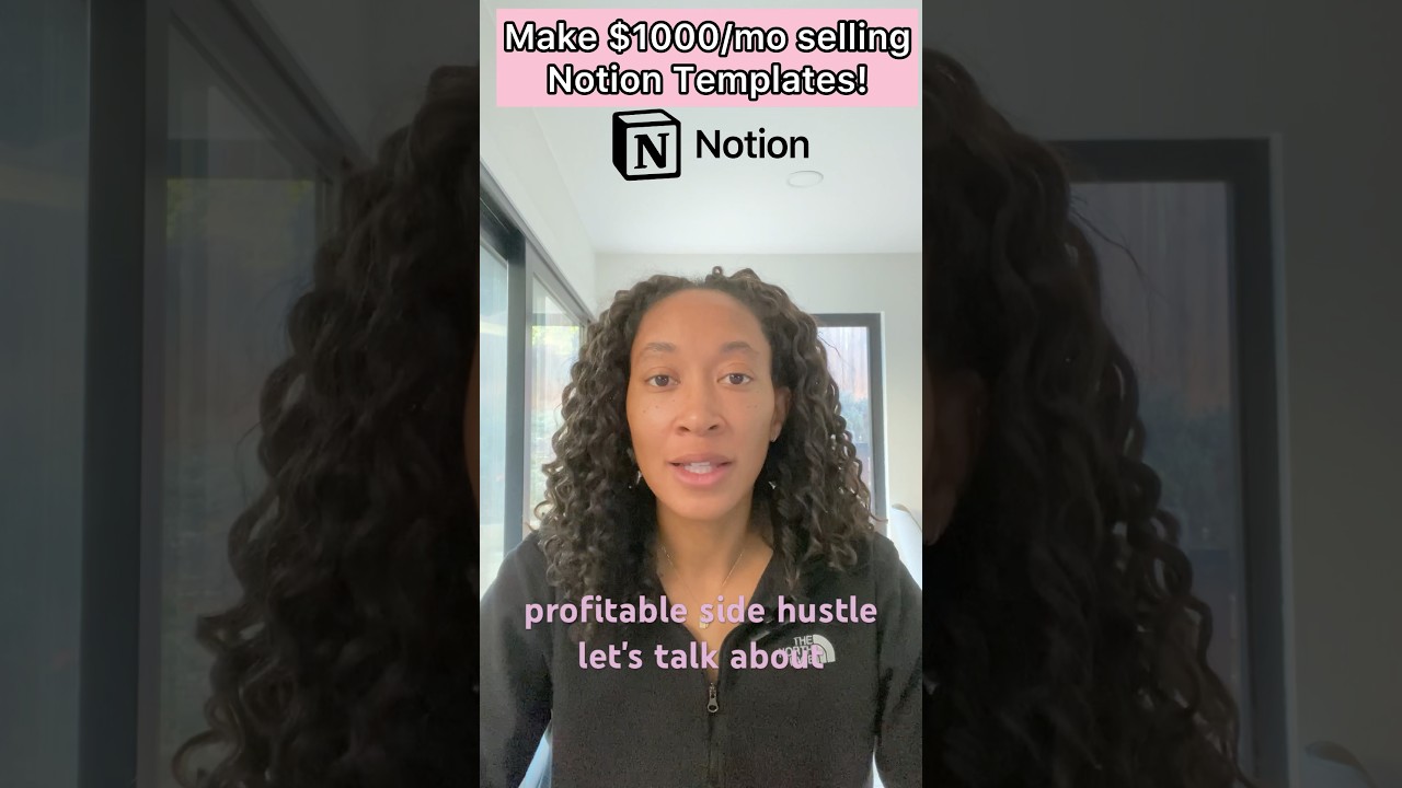 How to Make Money Selling Notion Templates | Easy Side Hustle Ideas! #easysidehustle