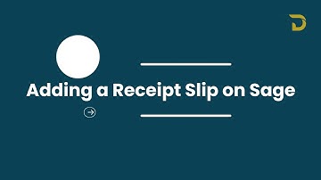 How to Add a Receipt Slip on Sage Accounting (Record Slips)