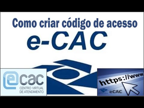 Como criar código de acesso no portal do e-CAC.