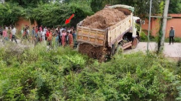 First Start New Perfect Project COMPLETE100% Clearing Tree Landfill by Dozer Push, Dump Truck Unload