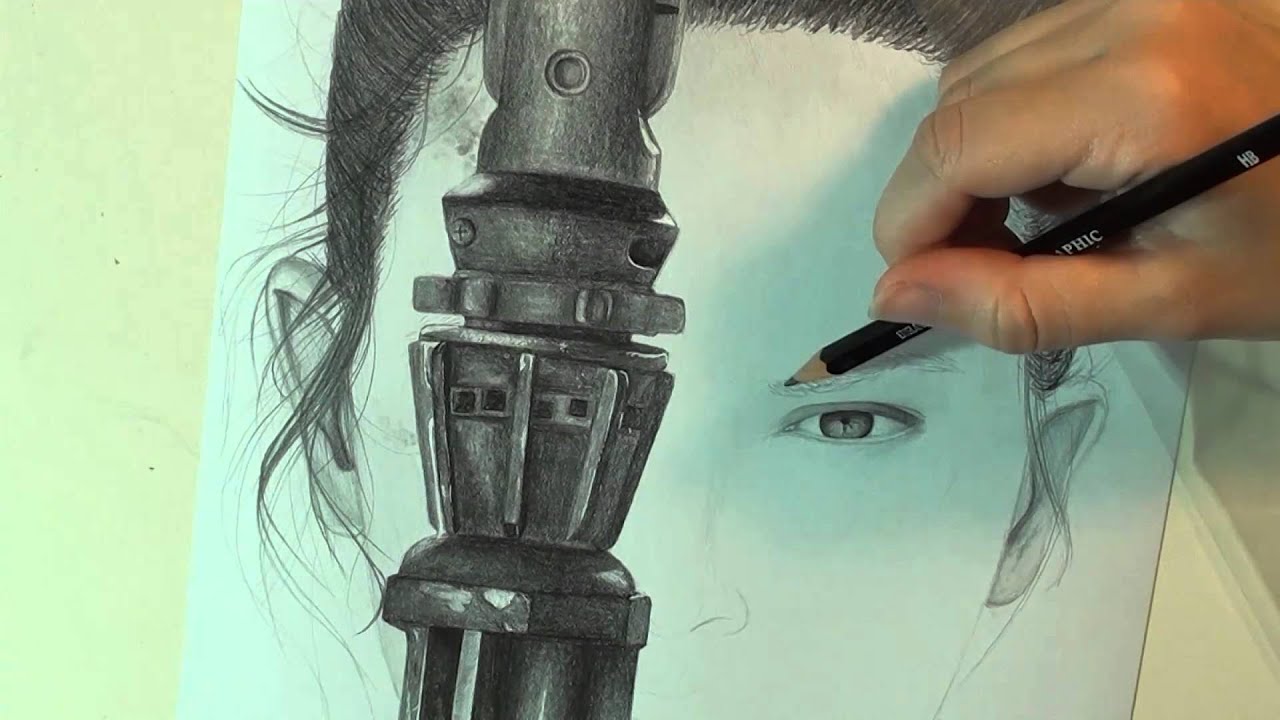 Drawing Rey: Star Wars the Force Awakens