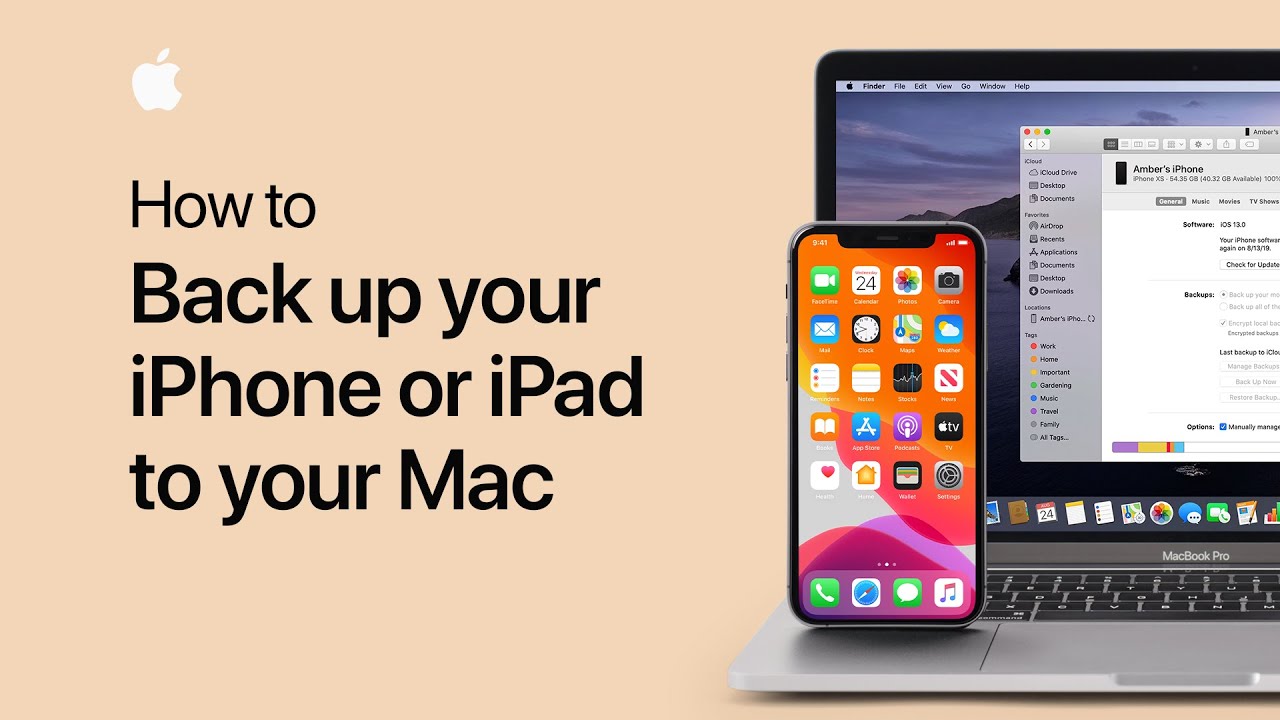 โอนข้อมูล android ไป iphone  New 2022  How to back up your iPhone, iPad, or iPod touch to your Mac — Apple Support